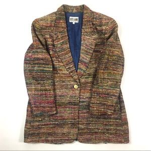VINTAGE BOHEMIAN CHIC TWEED BLAZER